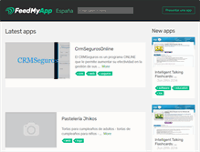 Tablet Screenshot of es.feedmyapp.com